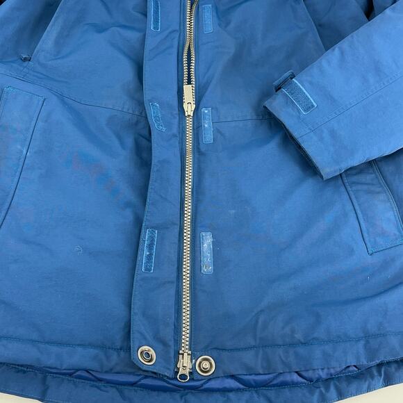 Land's End Youth 14-16 (L) Blue Insulated Waterproof Winter Hooded Coat - Picture 6 of 9